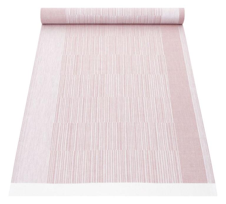 Lapuan Kankurit Viiva Tischläufer weiss-rosa