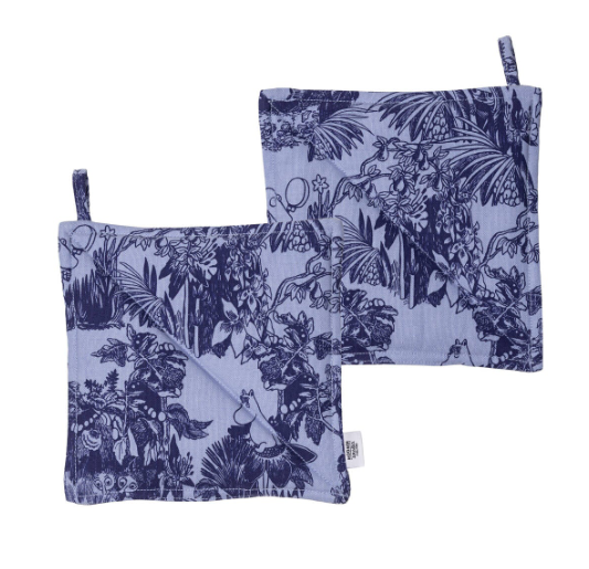 Arabia-Moomin-Topflappen-Set-mystischer-wald-blau